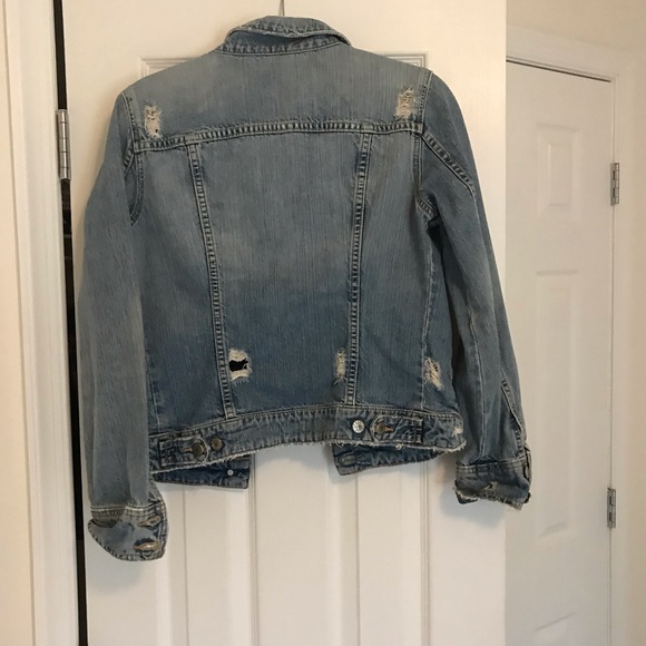 J. Crew distressed jean jacket - Picture 6 of 7